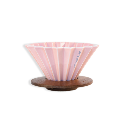 Origami Medium Sakura Pink Dripper with Holder-Stumptown Coffee